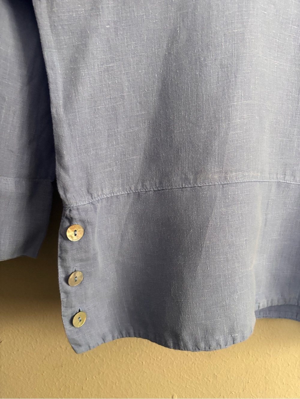 bryn Walker Periwinkle Linen Long Sleeve Top XL - Picture 7 of 9